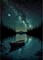 Starry Night Diamond Art Painting Kits for Adults, Canoe Lake Moon Diamond Painting Kits for Beginners, DIY 5D Diamond Dots Kits Landscape Gem Craft for Home Art Decor 12x16 inch